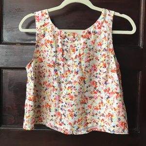 BCBGeneration floral crop top